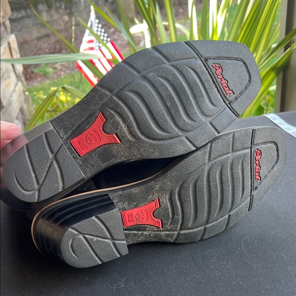 Ariat Fatbaby Cowboy Boots with Red Embroidery size 8 - Picture 4 of 4